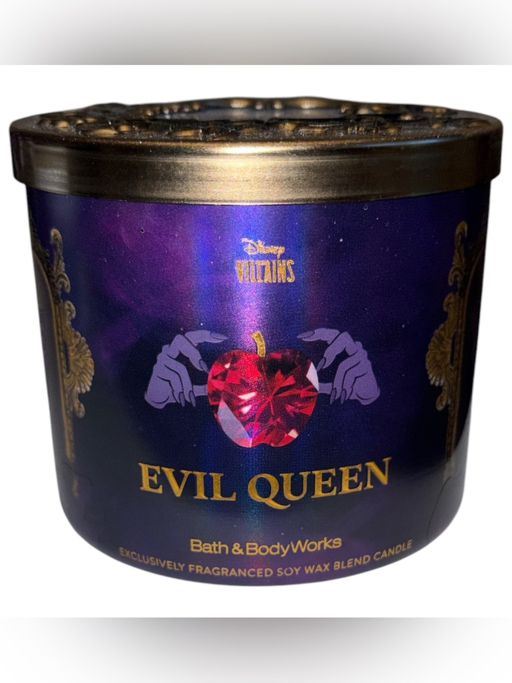 Bath & Body Works Disney Collab Evil Queen Candle Holographic lid New